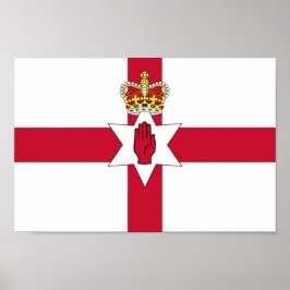 Poster Bandeira da Irlanda do Norte