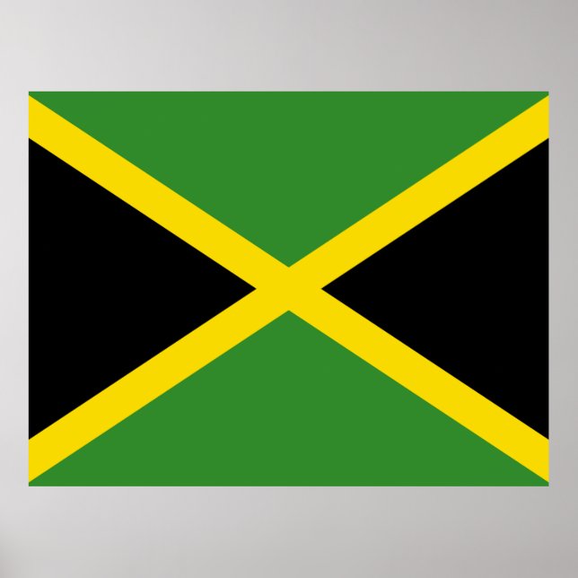 Poster Bandeira da Jamaica (Frente)