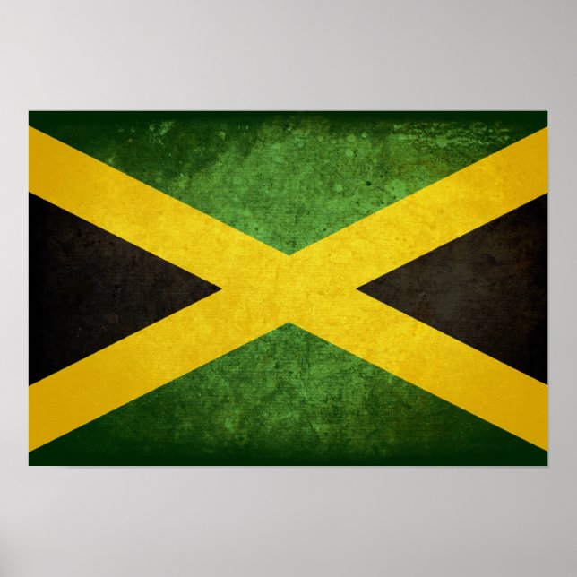 Poster Bandeira da Jamaica (Frente)