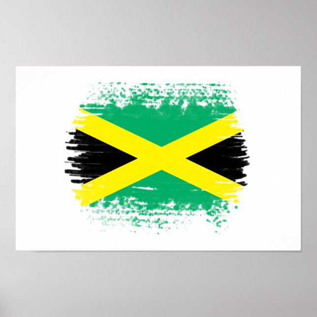 Poster bandeira da Jamaica (Frente)