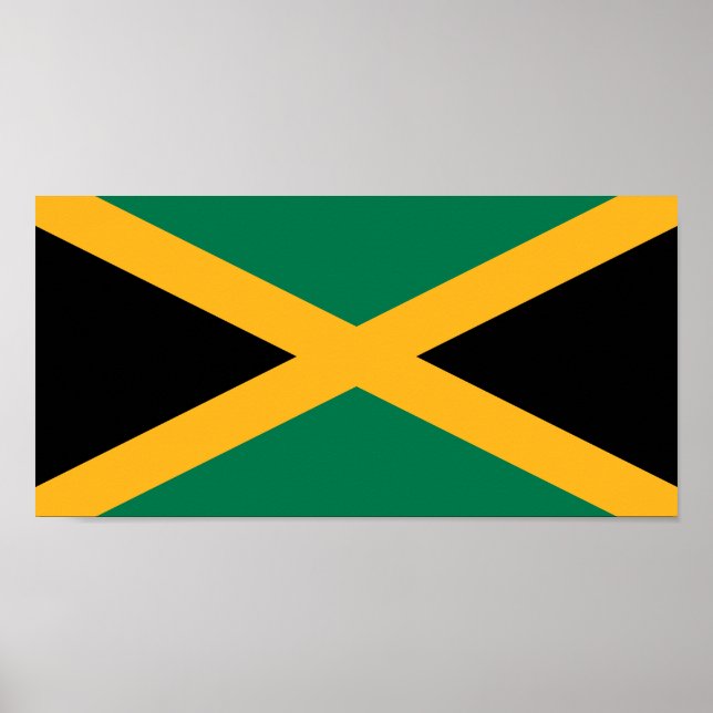 Poster bandeira da Jamaica (Frente)