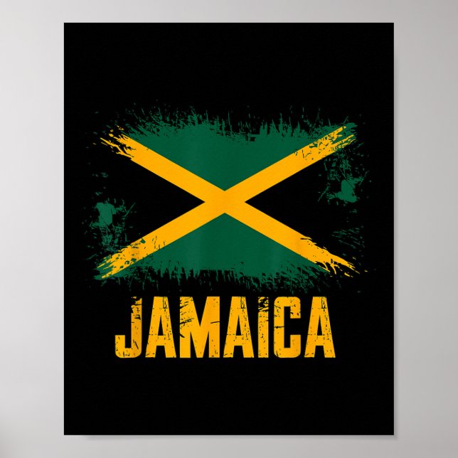 Poster bandeira da Jamaica (Frente)
