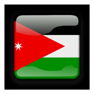 Póster Bandeira da Jordânia