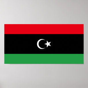 Poster Bandeira da Líbia