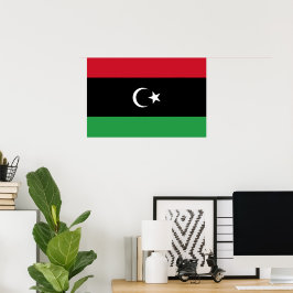 Poster Bandeira da Líbia