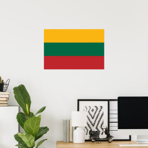 Poster Bandeira da Lituânia