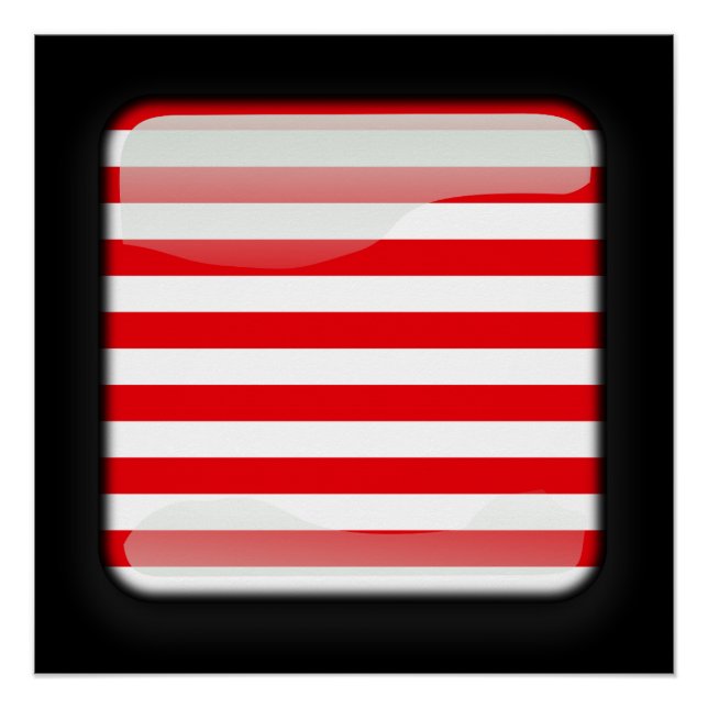 Póster Bandeira da Malásia (Frente)