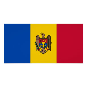 Póster Bandeira da Moldávia