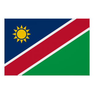 Póster Bandeira da Namíbia
