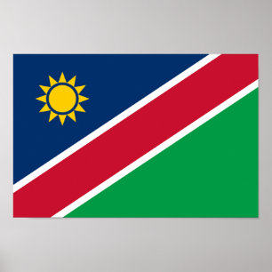 Poster Bandeira da Namíbia