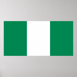 Poster Bandeira da Nigéria