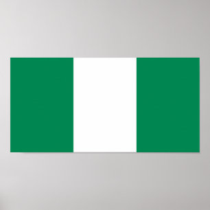 Poster Bandeira da Nigéria