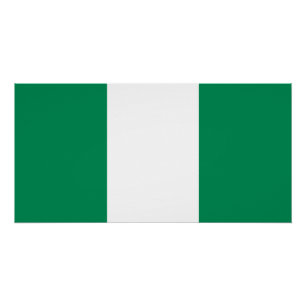 Póster Bandeira da Nigéria