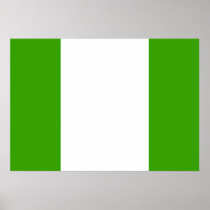 Poster Bandeira da Nigéria