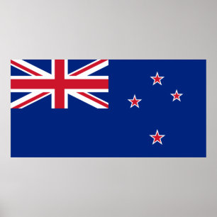 Póster Bandeira da Nova Zelândia