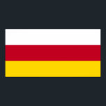 Poster Bandeira da Ossétia do Norte<br><div class="desc">Bandeira patriótica da Ossétia do Norte Alânia.</div>