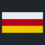 Póster Bandeira da Ossétia do Norte<br><div class="desc">Bandeira Patriótica da Ossétia do Norte Alania.</div>