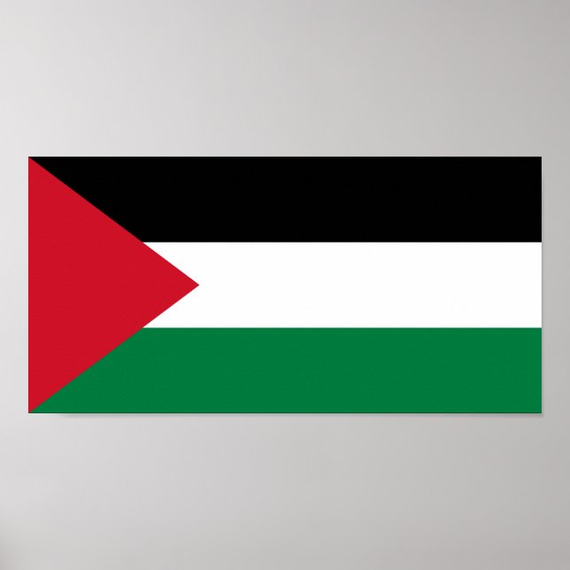 Poster Bandeira da Palestina (Frente)