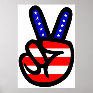 Poster Bandeira da paz
