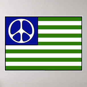 Poster Bandeira da paz