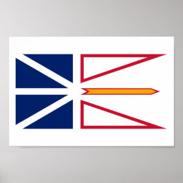 Poster Bandeira da província de Newfound e Labrador