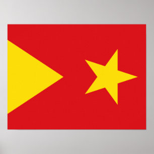 Poster Bandeira da região de Tigray