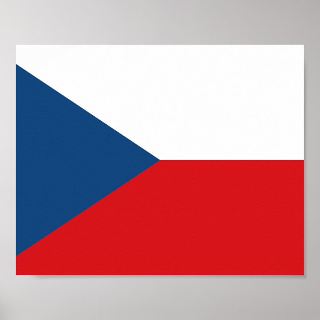 Poster Bandeira da República Checa (Frente)