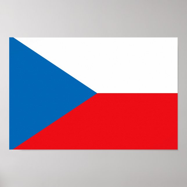 Poster Bandeira da República Checa (Frente)