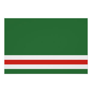 Póster Bandeira da República Chechena de Ichkeria