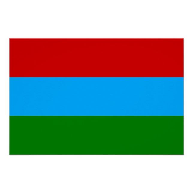 Póster Bandeira da República da Carélia (Frente)