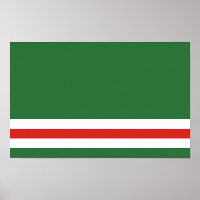 Poster Bandeira da República da Chechênia (Frente)
