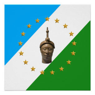 Póster Bandeira da República de Oduduwa Nação Yoruba