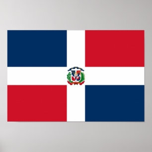 Poster Bandeira da República Dominicana