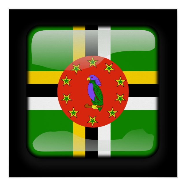 Póster Bandeira da República Dominicana (Frente)