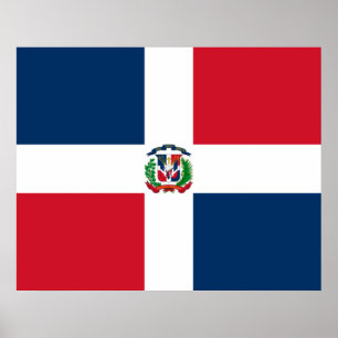 Poster Bandeira da República Dominicana