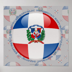 Poster Bandeira da República Dominicana