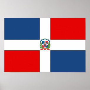 Póster Bandeira da República Dominicana