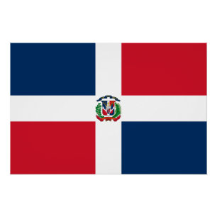 Póster Bandeira da República Dominicana