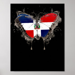 Poster Bandeira da República Dominicana - Ponteiro da Bor