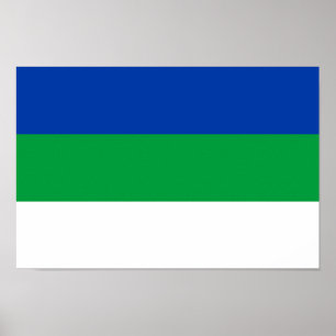 Poster Bandeira da República Komi