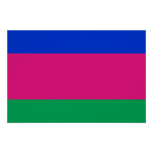 Póster Bandeira da República Popular de Kuban