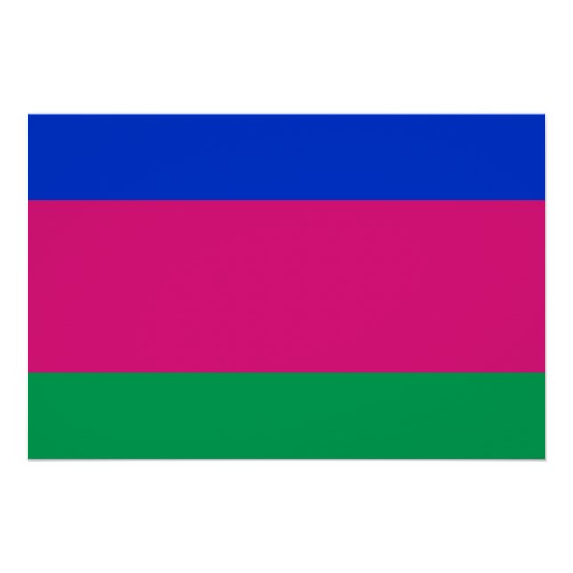 Póster Bandeira da República Popular de Kuban (Frente)