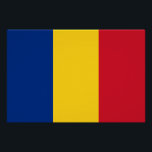 Póster Bandeira da Romênia<br><div class="desc">Bandeira patriótica da Romênia.</div>