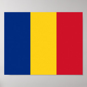 Poster Bandeira da Romênia