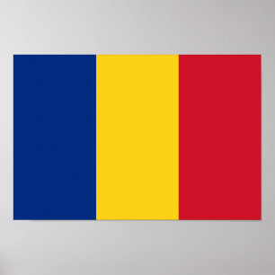 Poster Bandeira da Romênia