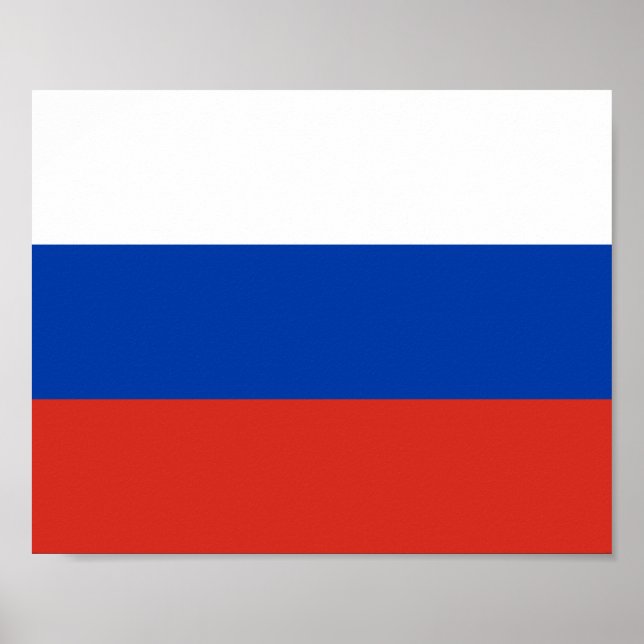 Poster Bandeira da Rússia (Frente)
