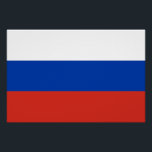 Póster Bandeira da Rússia<br><div class="desc">Bandeira Patriótica da Rússia.</div>