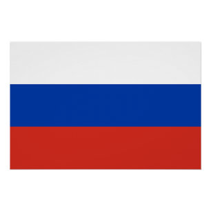 Póster Bandeira da Rússia