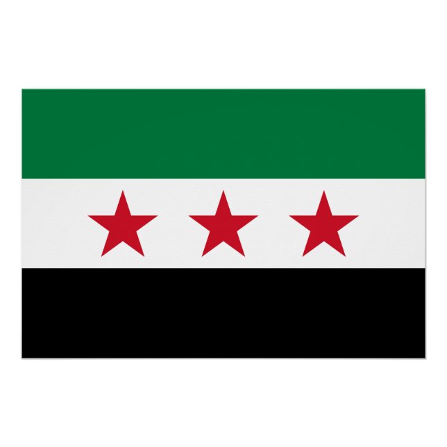 Póster Bandeira da Síria (Frente)