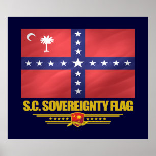 Póster Bandeira da soberania do SC